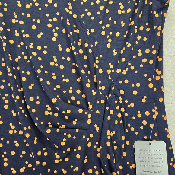 West Kei Wrap Dress Womens S V Neck A line Polka Dot Nordstrom New - Picture 5 of 13